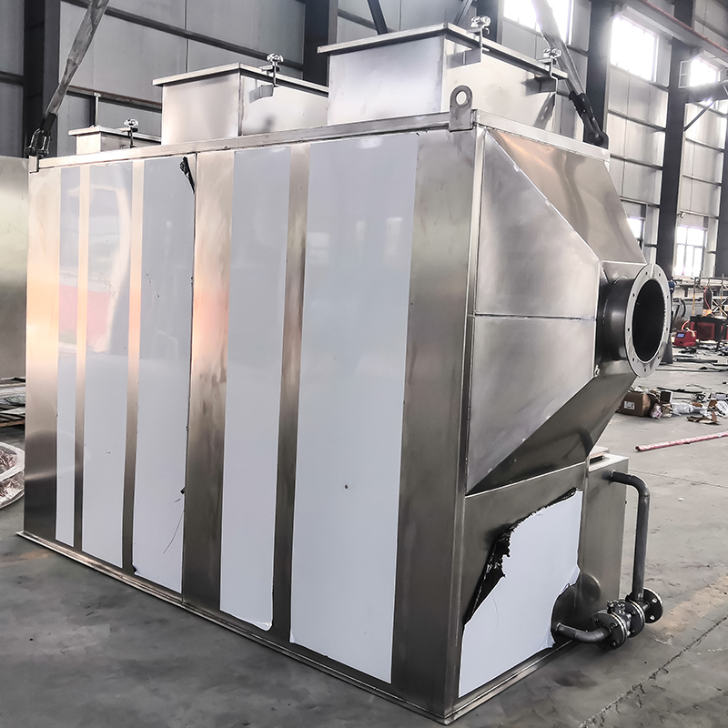 برج غسيل أفقي من الفولاذ المقاوم للصدأ 304