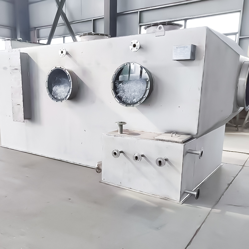 برج غسيل أفقي من الفولاذ المقاوم للصدأ 304