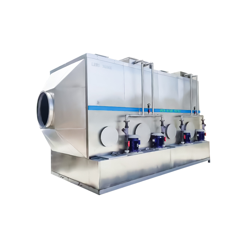 برج غسيل أفقي من الفولاذ المقاوم للصدأ 304